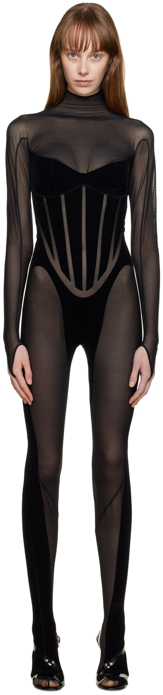 Black Mugler Edition Jumpsuit
