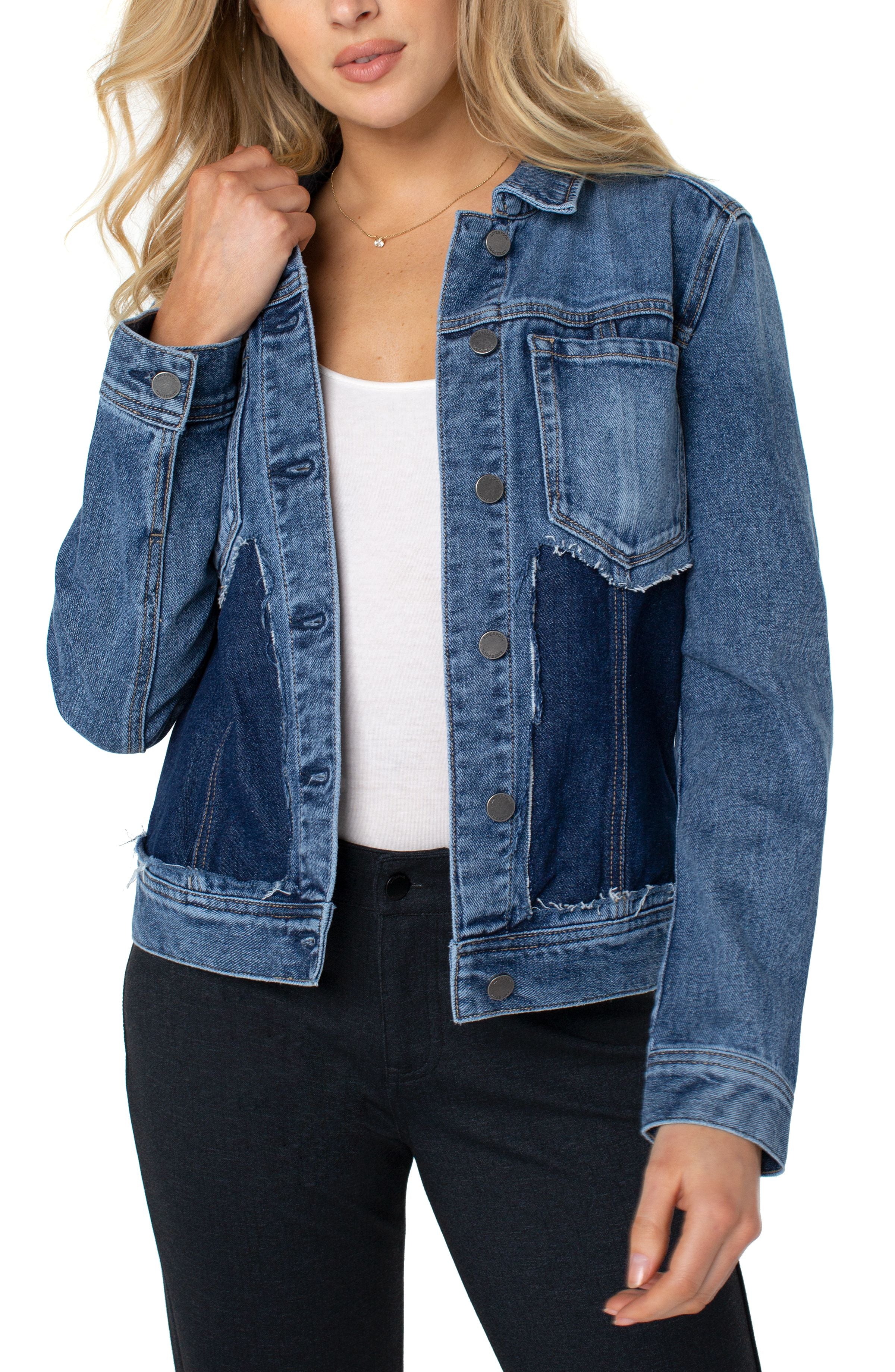 CUT OUT JEAN JACKET