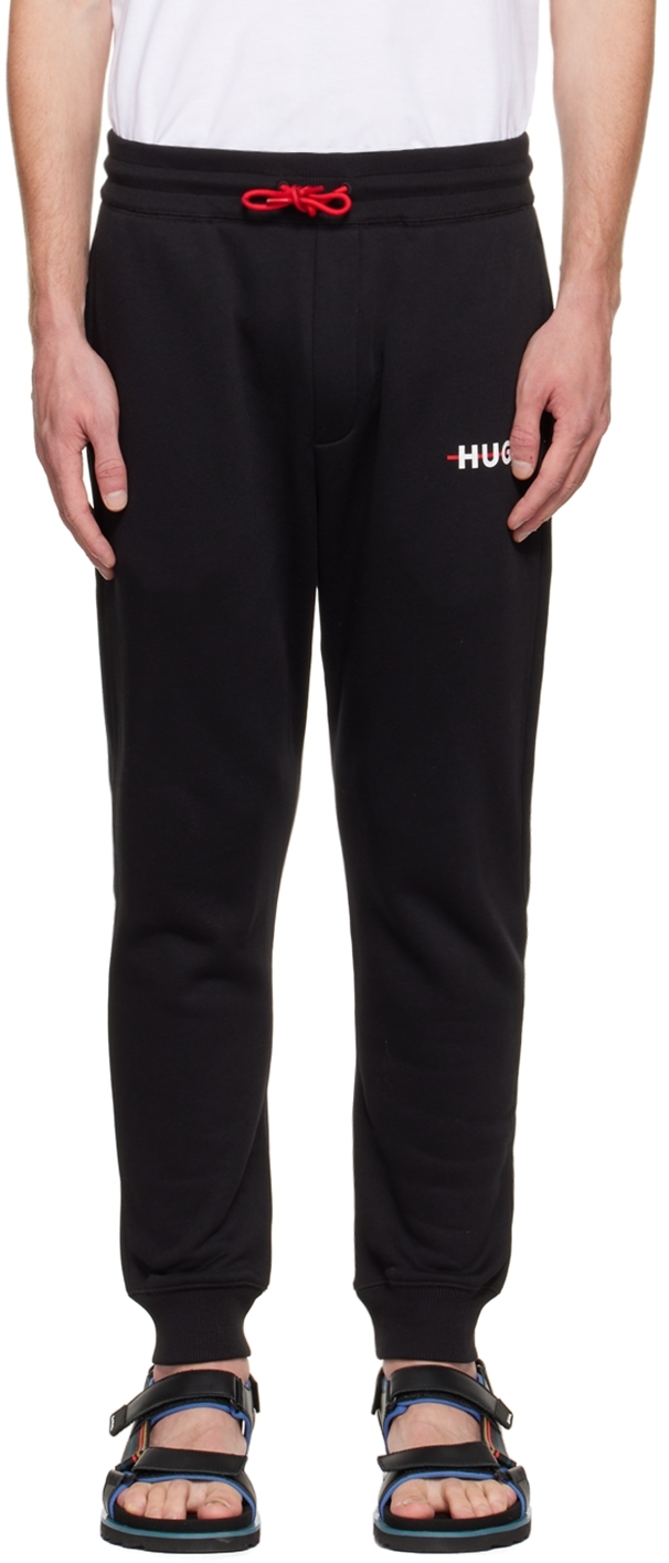 Black Cotton Lounge Pants