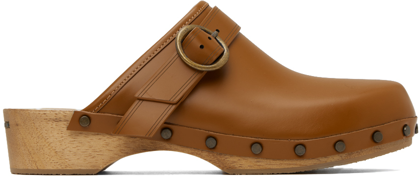 Tan Thalie Clogs